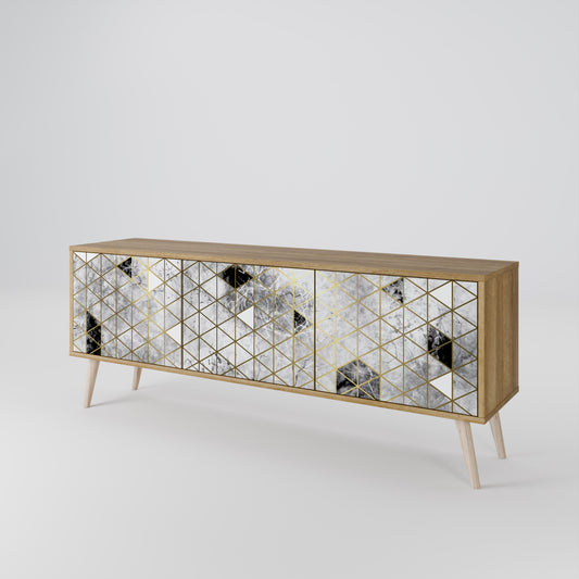 ASHEN ARIA 3-Door TV Cabinet