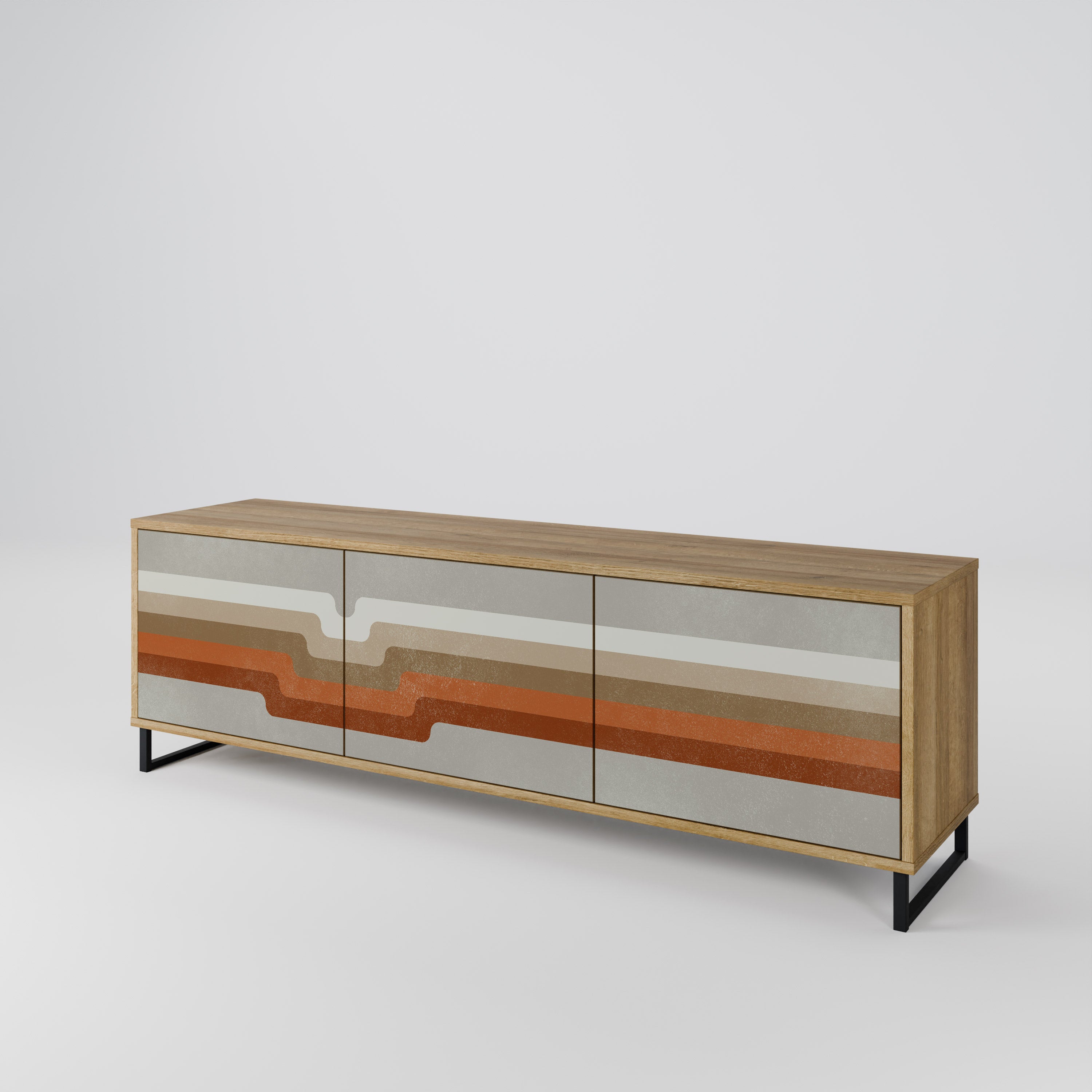 PECULIAR TRAIL 3-Door TV Cabinet