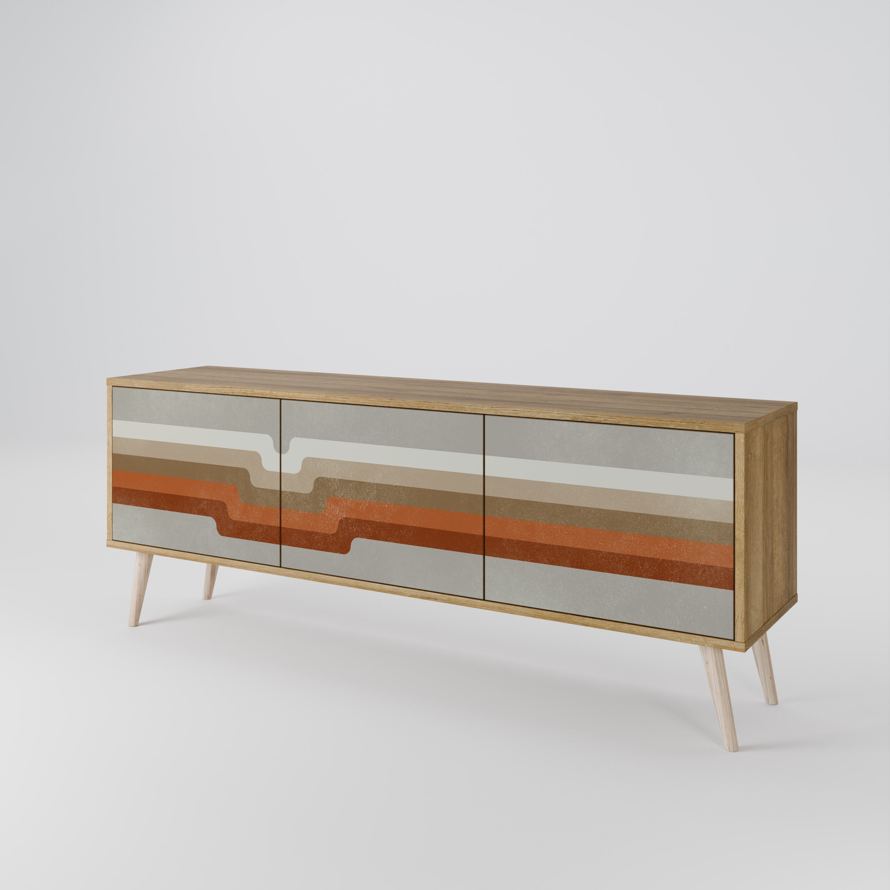 PECULIAR TRAIL 3-Door TV Cabinet