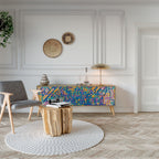 MEMORIES MAP Móvel de TV com 3 Portas em Efeito Carvalho