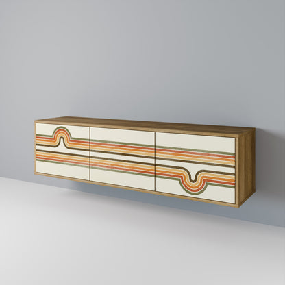 EXCEPTIONAL STREAM 3-Door TV Cabinet