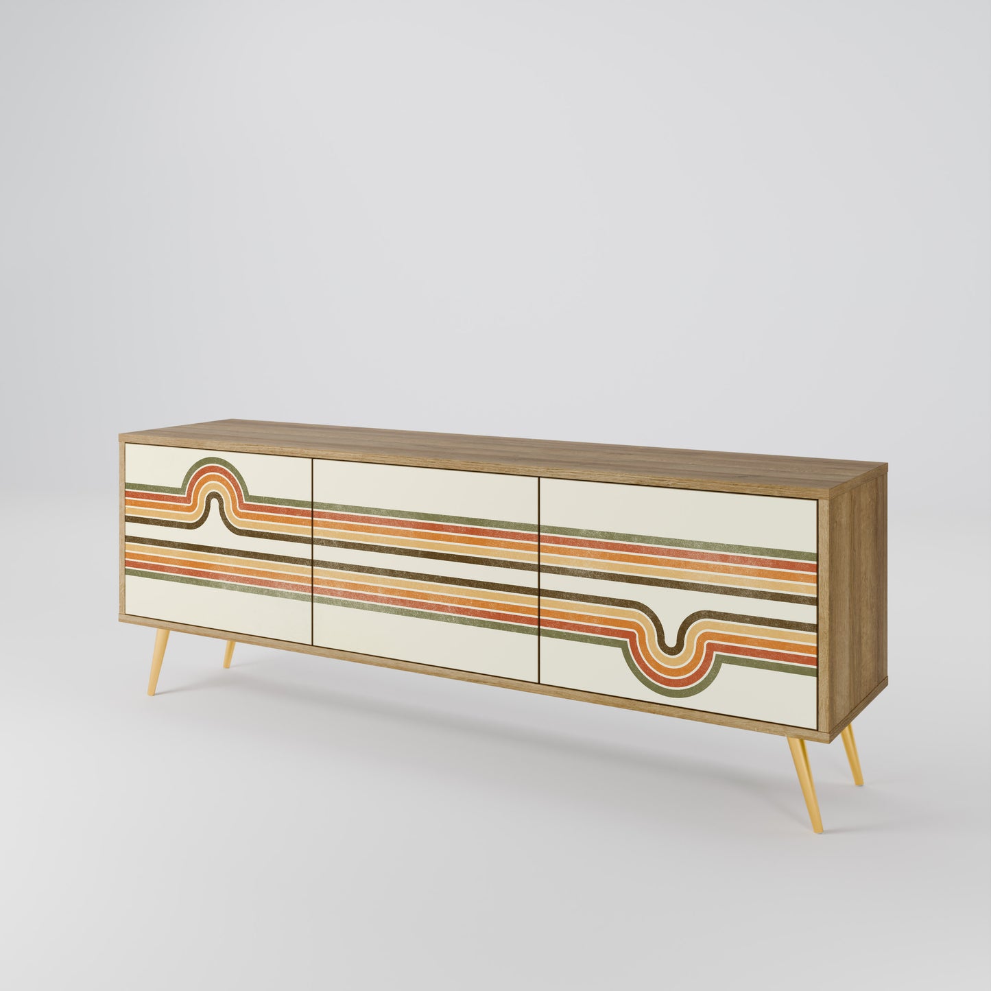 EXCEPTIONAL STREAM 3-Door TV Cabinet