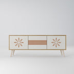 DAILY HARMONY Móvel de TV com 3 Portas em Efeito Carvalho