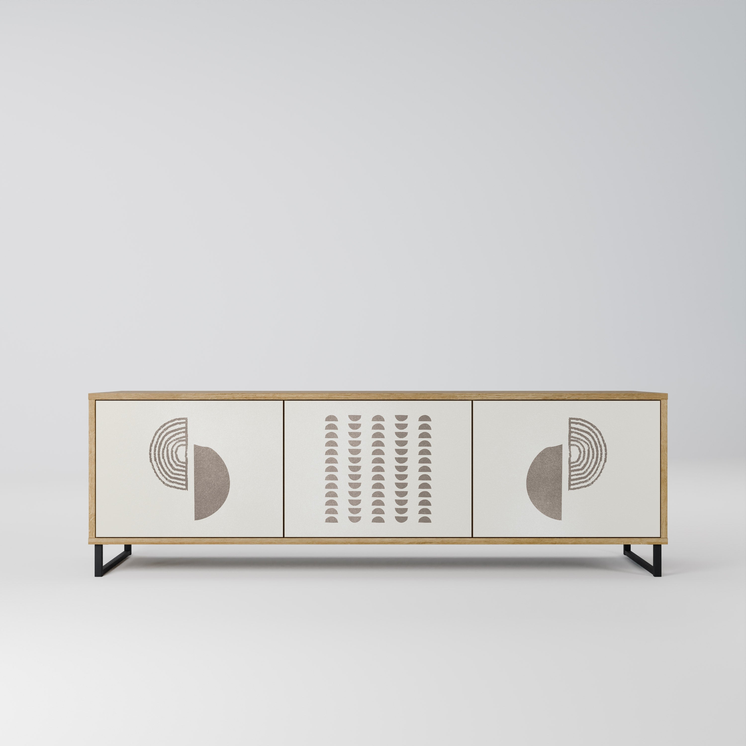 HARMONY ESSENCE Móvel de TV com 3 Portas em Efeito Carvalho