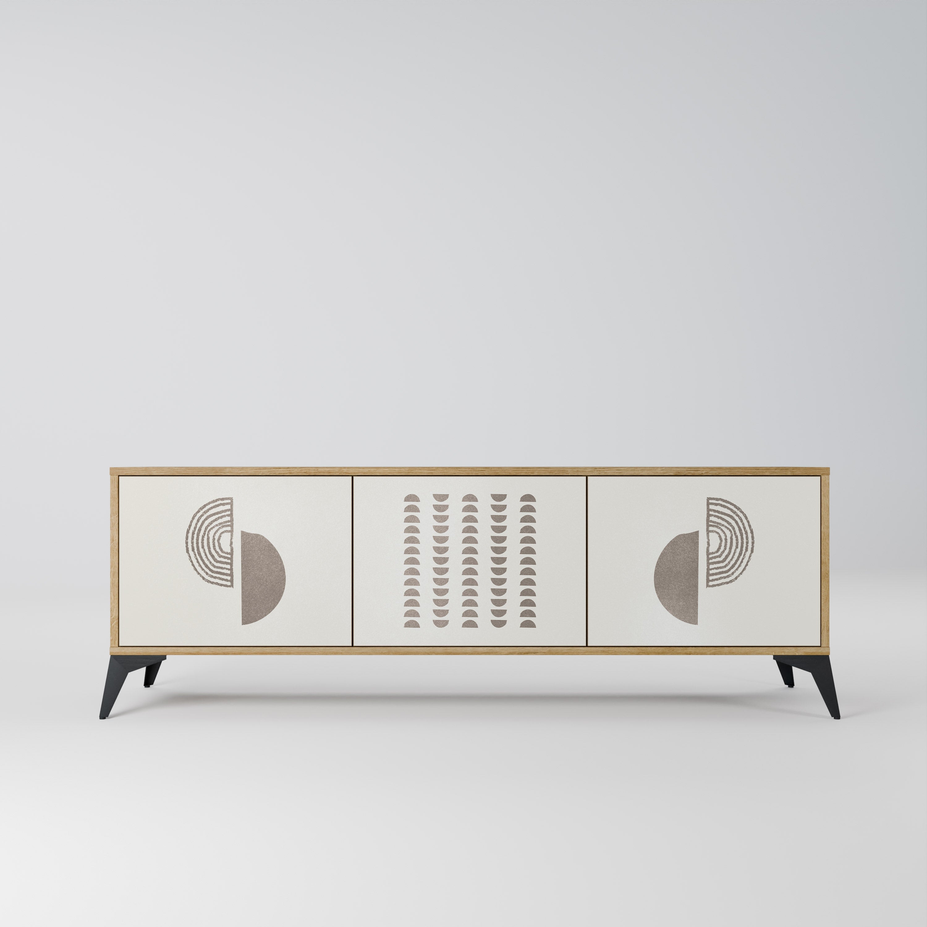 HARMONY ESSENCE Móvel de TV com 3 Portas em Efeito Carvalho