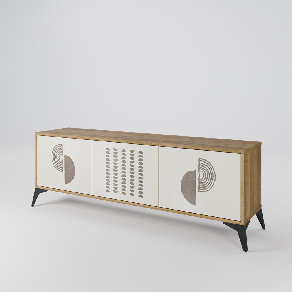 HARMONY ESSENCE Móvel de TV com 3 Portas em Efeito Carvalho