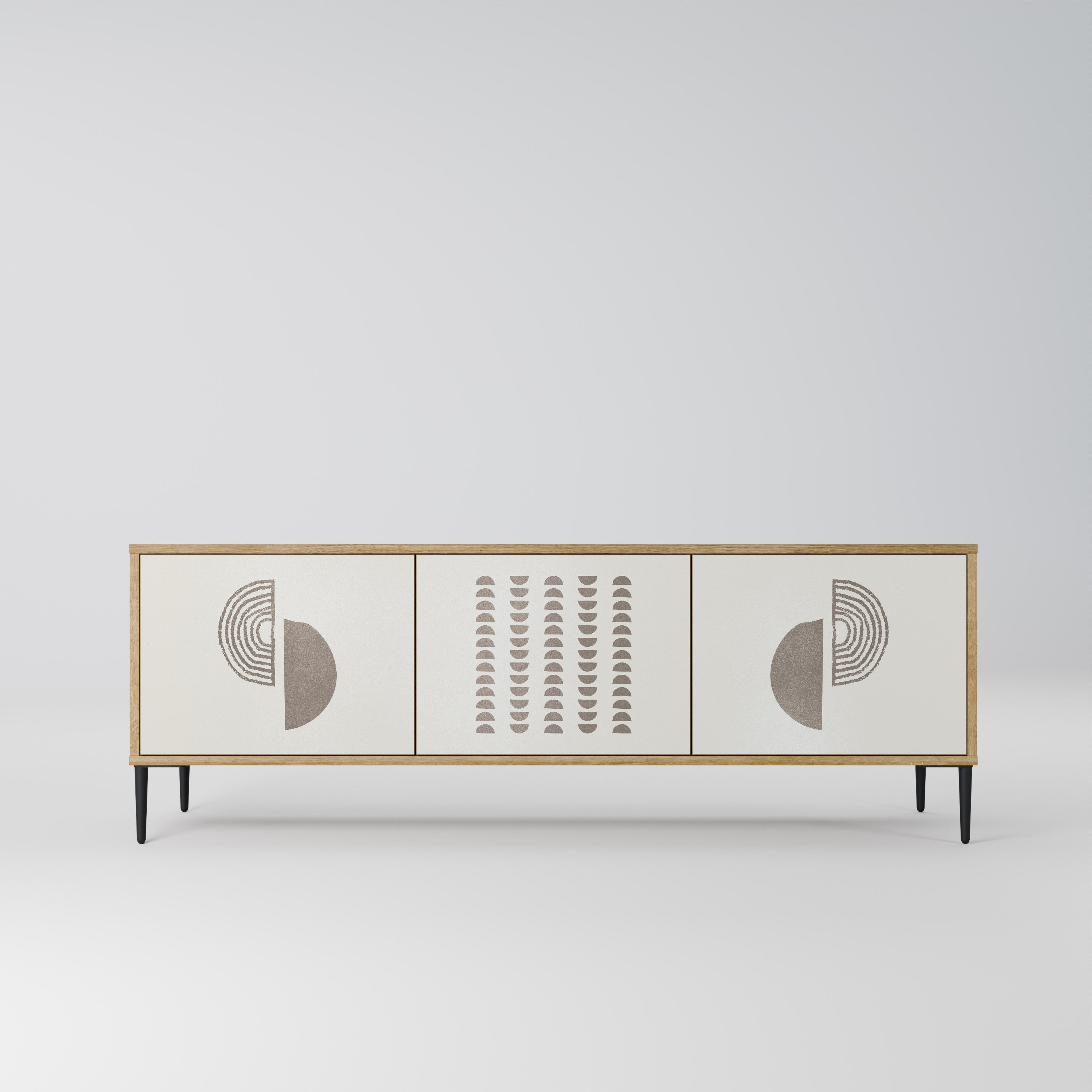 HARMONY ESSENCE Móvel de TV com 3 Portas em Efeito Carvalho