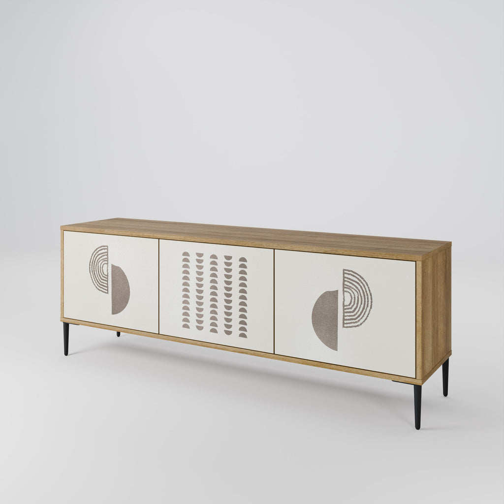 HARMONY ESSENCE Móvel de TV com 3 Portas em Efeito Carvalho