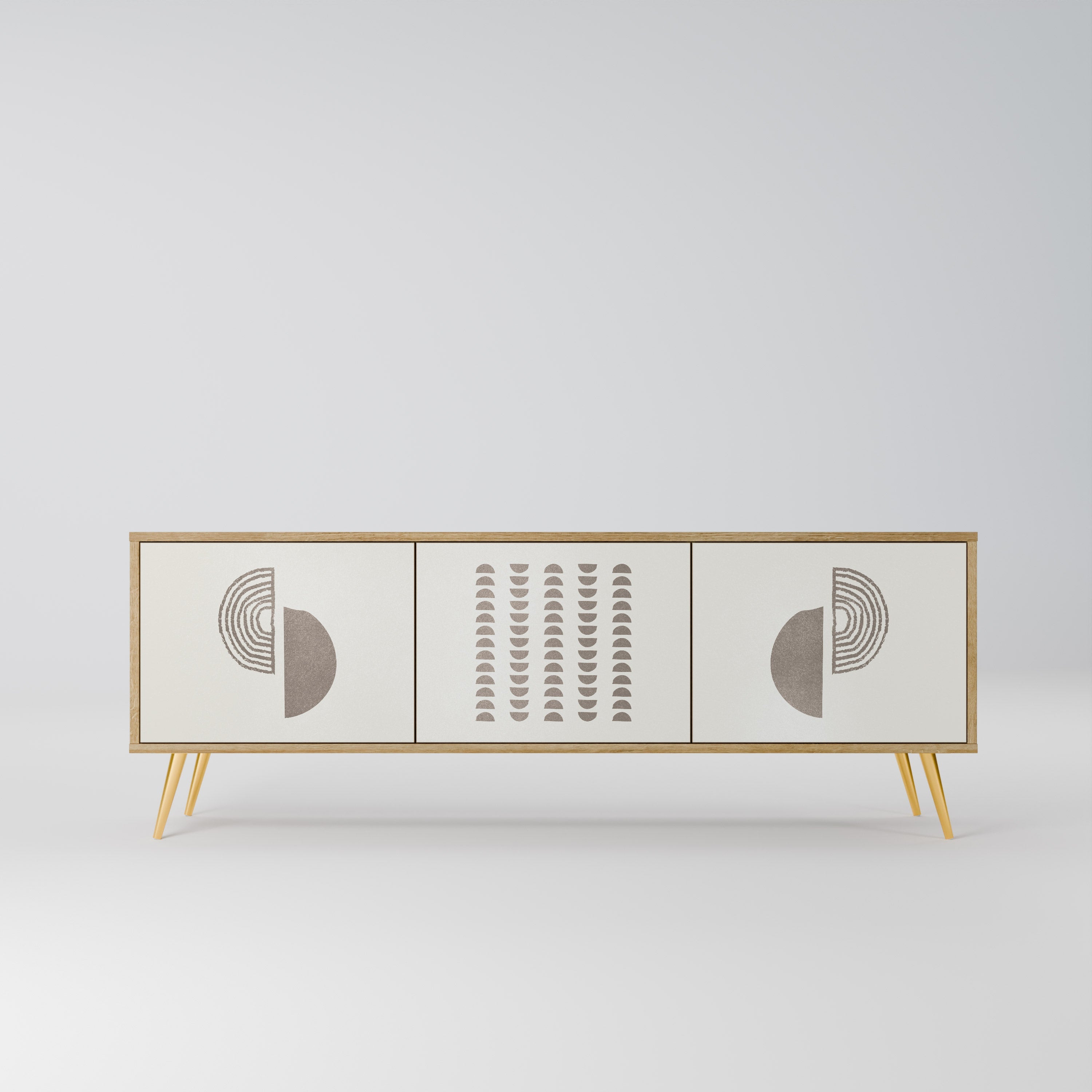 HARMONY ESSENCE Móvel de TV com 3 Portas em Efeito Carvalho