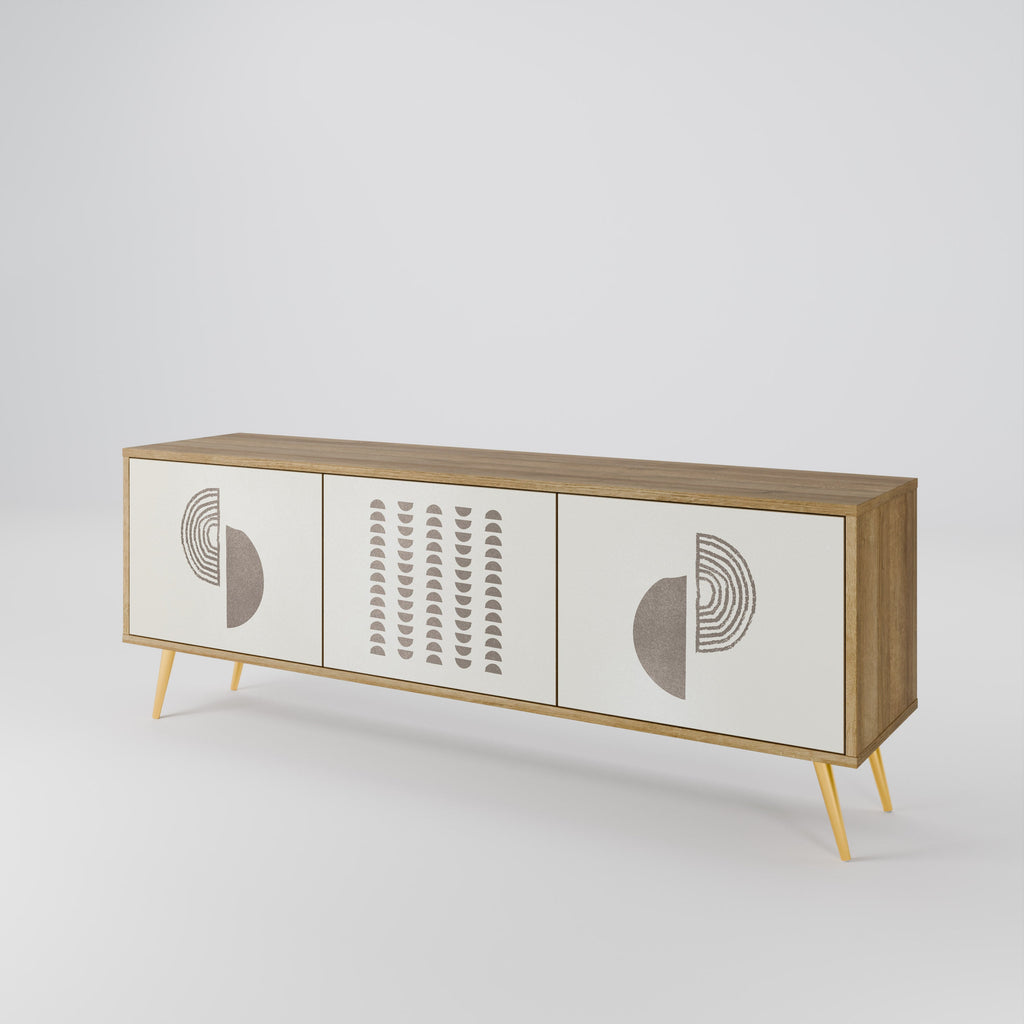 HARMONY ESSENCE Móvel de TV com 3 Portas em Efeito Carvalho