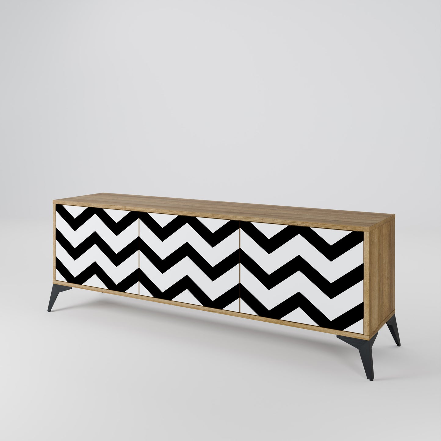 CLASSIC ZIG ZAG Móvel de TV de 3 Portas