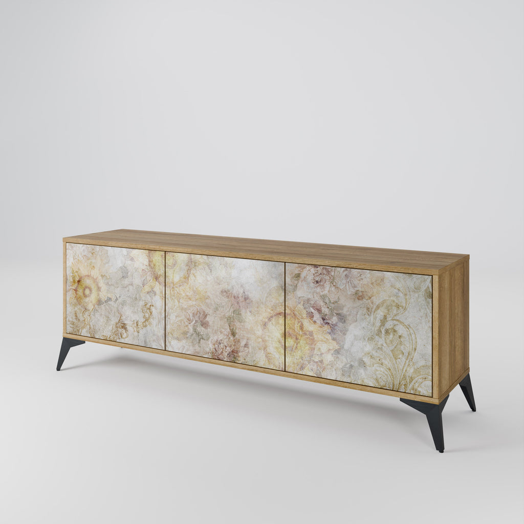 SUNFLOWER BLUR Móvel de TV com 3 Portas em Efeito Carvalho