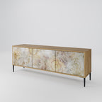 SUNFLOWER BLUR Móvel de TV com 3 Portas em Efeito Carvalho