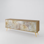 SUNFLOWER BLUR Móvel de TV com 3 Portas em Efeito Carvalho