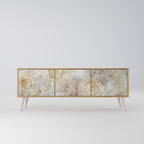 SUNFLOWER BLUR Móvel de TV com 3 Portas em Efeito Carvalho