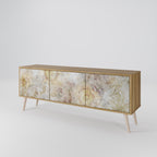 SUNFLOWER BLUR Móvel de TV com 3 Portas em Efeito Carvalho