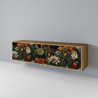 MIDNIGHT SPROUT Móvel de TV com 3 Portas em Efeito Carvalho