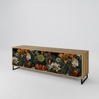 MIDNIGHT SPROUT Móvel de TV com 3 Portas em Efeito Carvalho