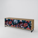 ETHEREAL BLOSSOMS Móvel de TV com 3 Portas em Efeito Carvalho