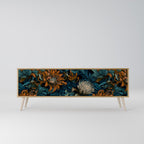 MORNING BLOOM 3-Door TV Stand in Oak Effect