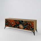 DAWN BLOOM Móvel de TV com 3 Portas em Efeito Carvalho