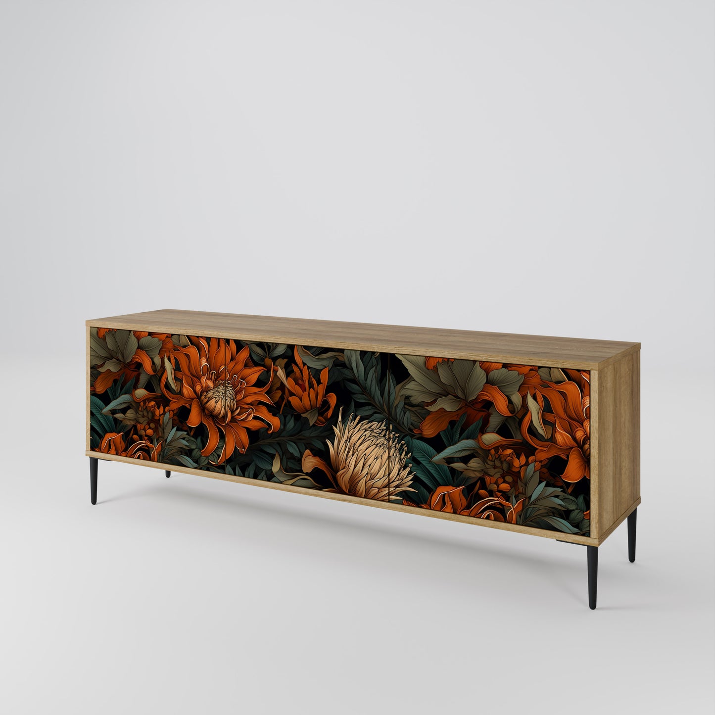 DAWN BLOOM Móvel de TV de 3 Portas