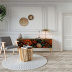 DAWN BLOOM Móvel de TV com 3 Portas em Efeito Carvalho