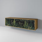 FERN FLOWERS 3-Door TV Stand in Oak Effect