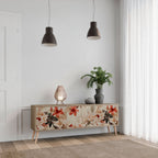 PETAL HARMONY Móvel de TV com 3 Portas em Efeito Carvalho