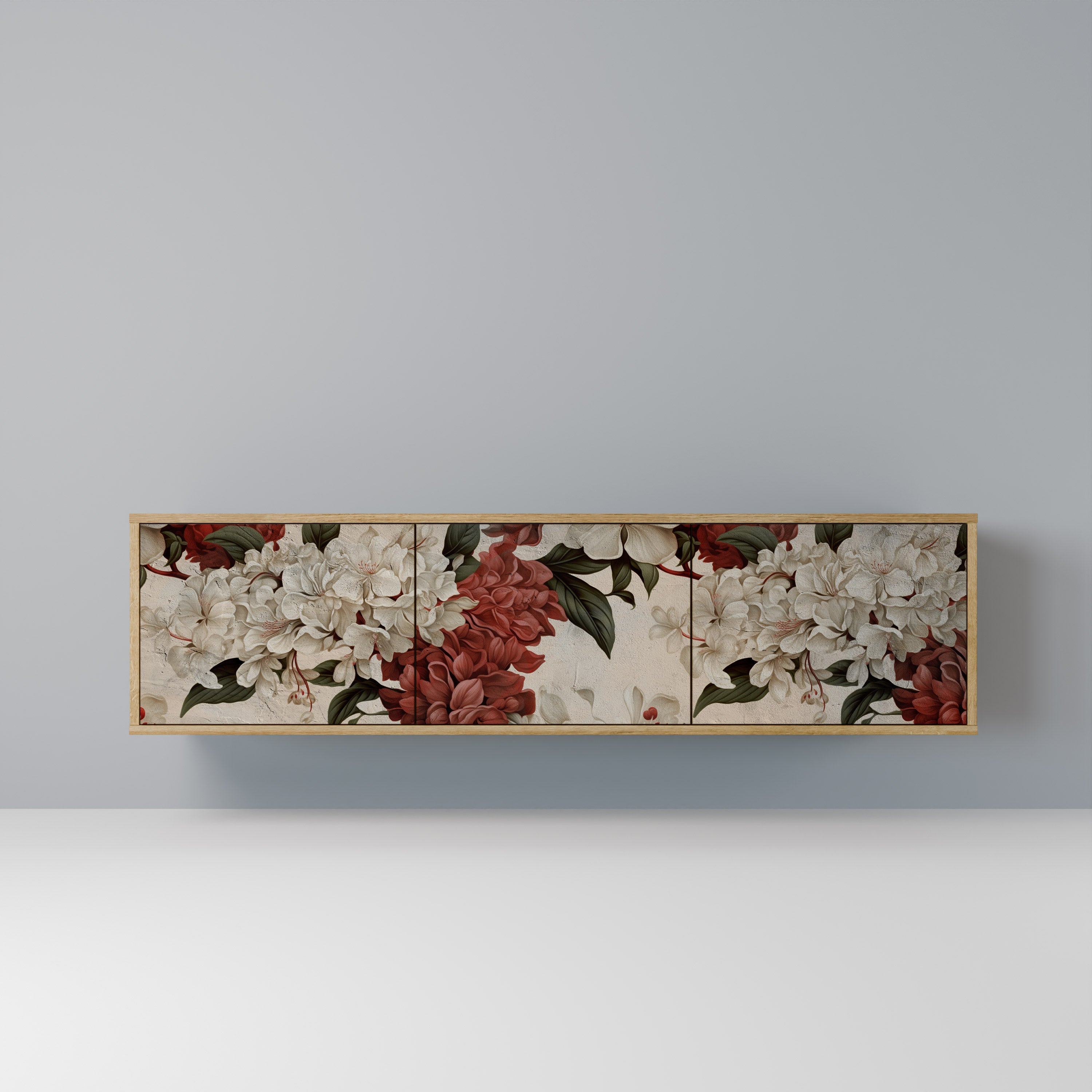 EPHEMERAL DAYS Móvel de TV com 3 Portas em Efeito Carvalho