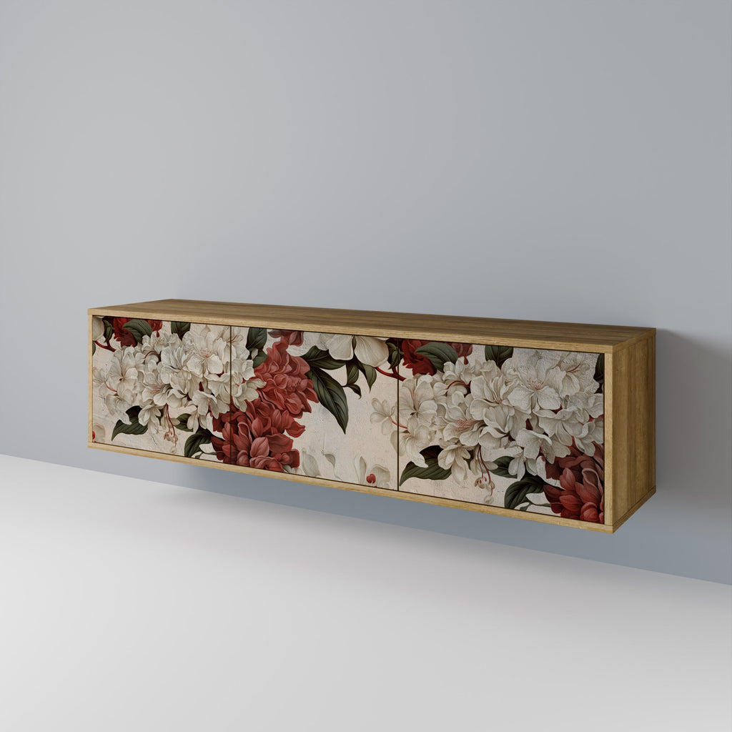 EPHEMERAL DAYS Móvel de TV com 3 Portas em Efeito Carvalho