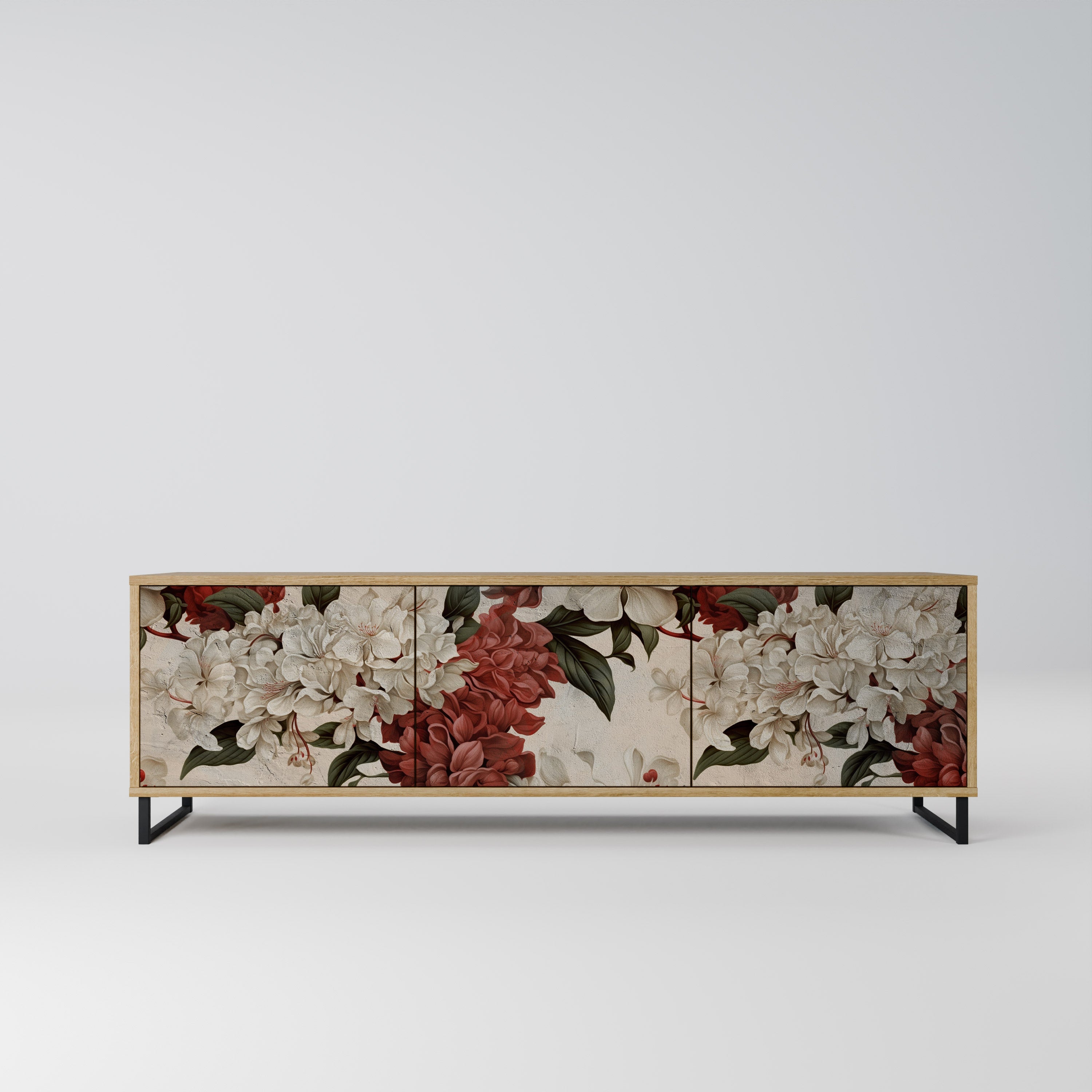 EPHEMERAL DAYS Móvel de TV com 3 Portas em Efeito Carvalho