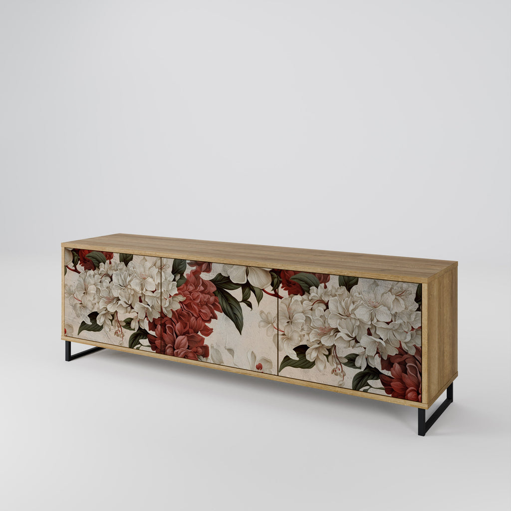 EPHEMERAL DAYS Móvel de TV com 3 Portas em Efeito Carvalho