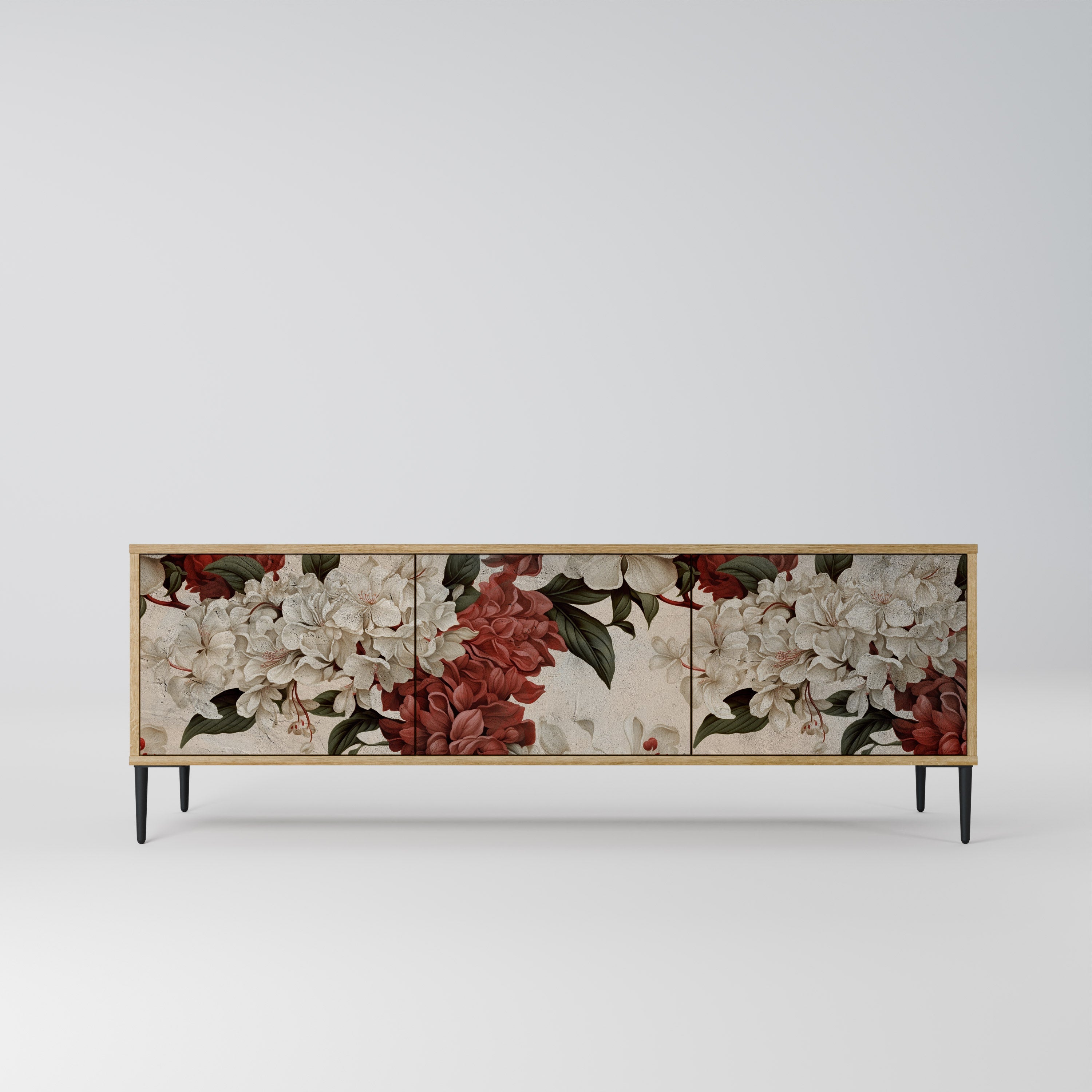 EPHEMERAL DAYS Móvel de TV com 3 Portas em Efeito Carvalho