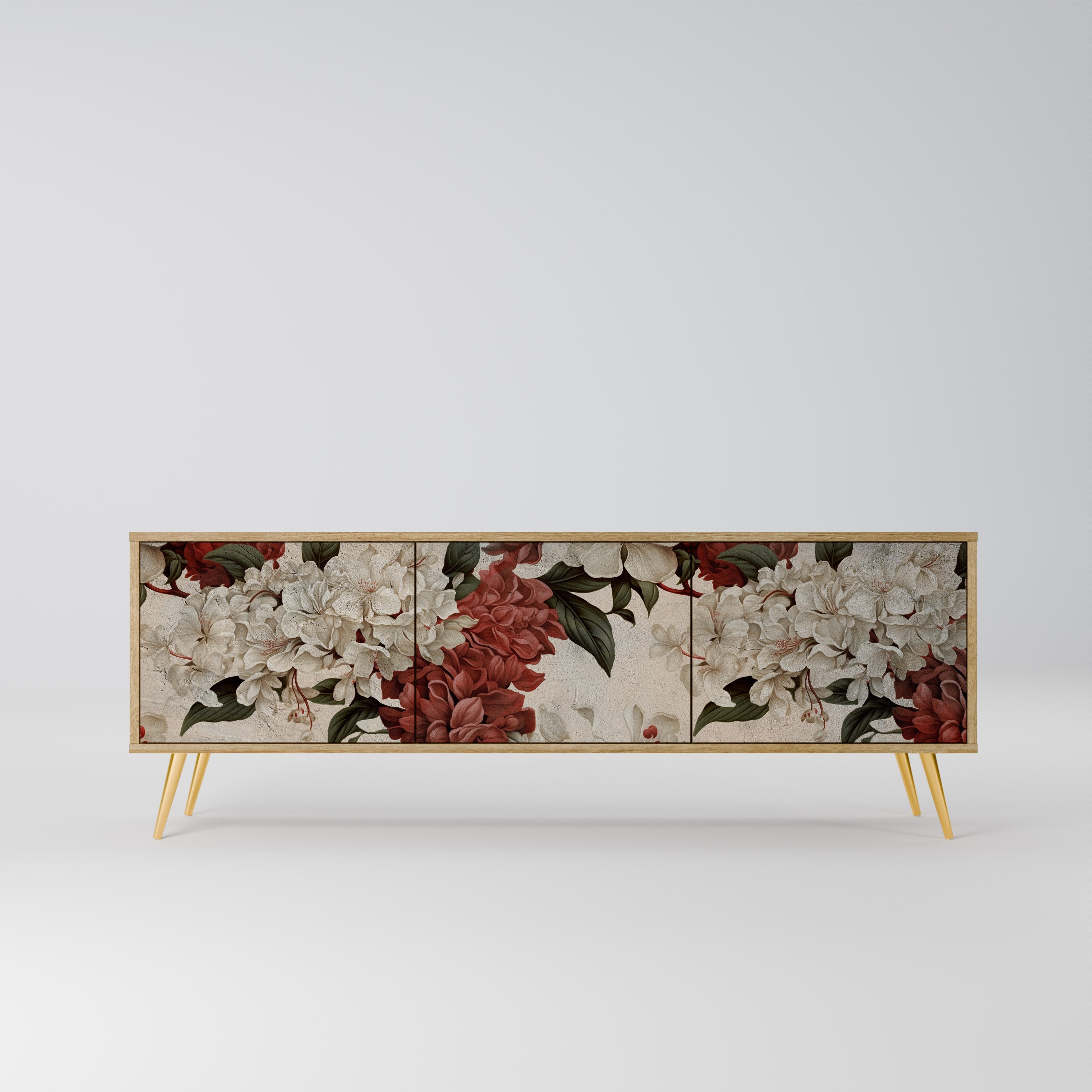 EPHEMERAL DAYS Móvel de TV com 3 Portas em Efeito Carvalho