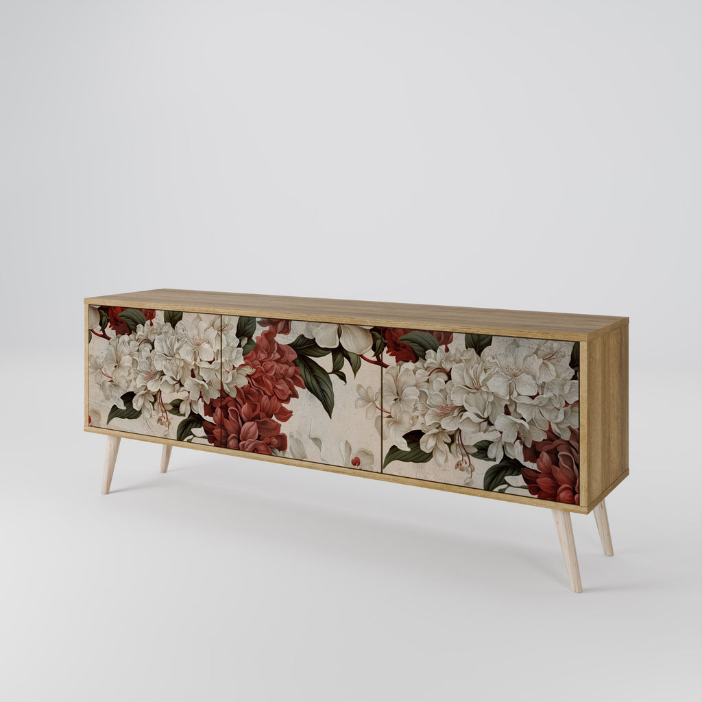 EPHEMERAL DAYS Móvel de TV com 3 Portas em Efeito Carvalho