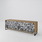 CHARCOAL SPROUT Móvel de TV com 3 Portas em Efeito Carvalho