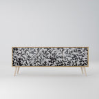 CHARCOAL SPROUT Móvel de TV com 3 Portas em Efeito Carvalho