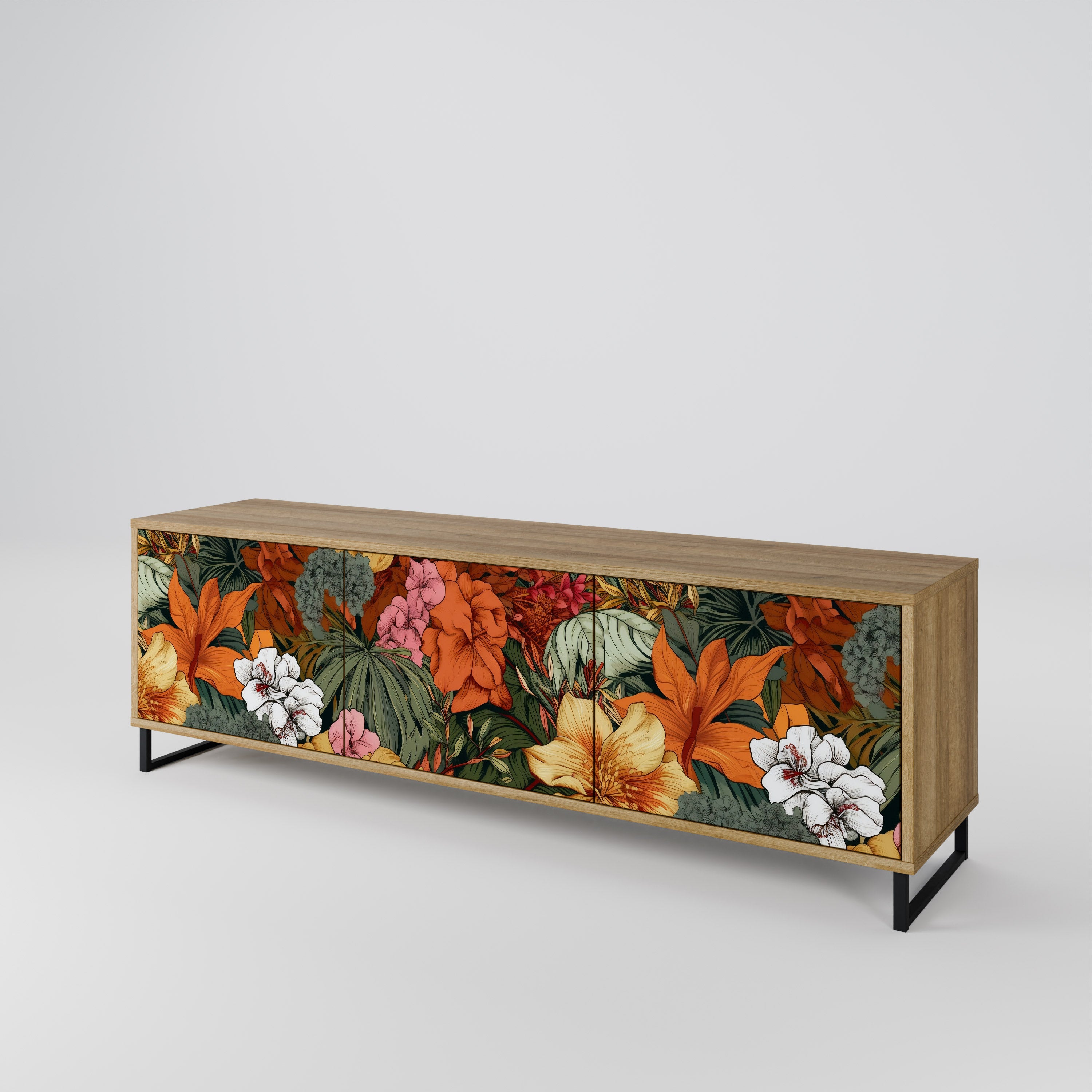 RADIANT FLORA Móvel de TV de 3 Portas