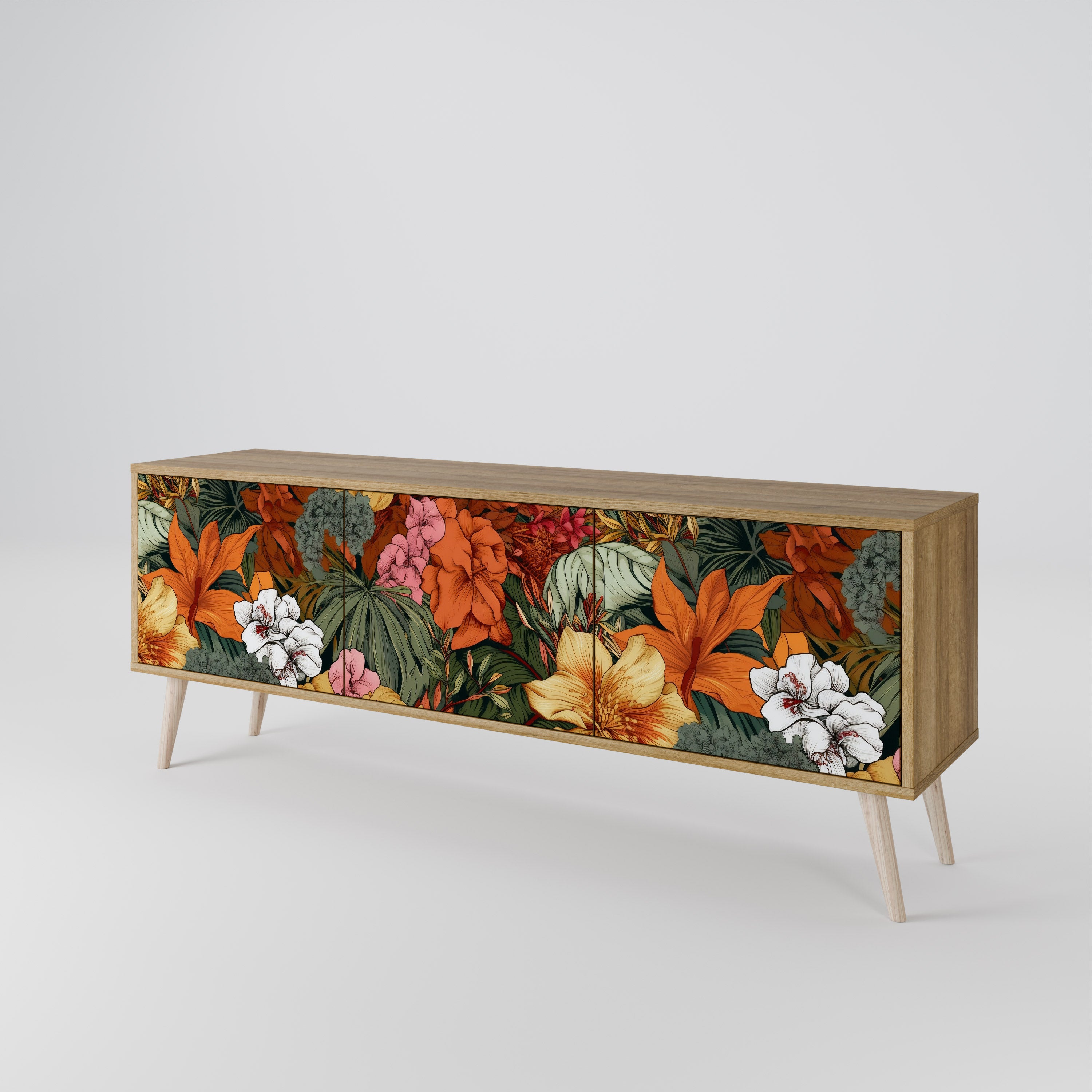 RADIANT FLORA Móvel de TV de 3 Portas