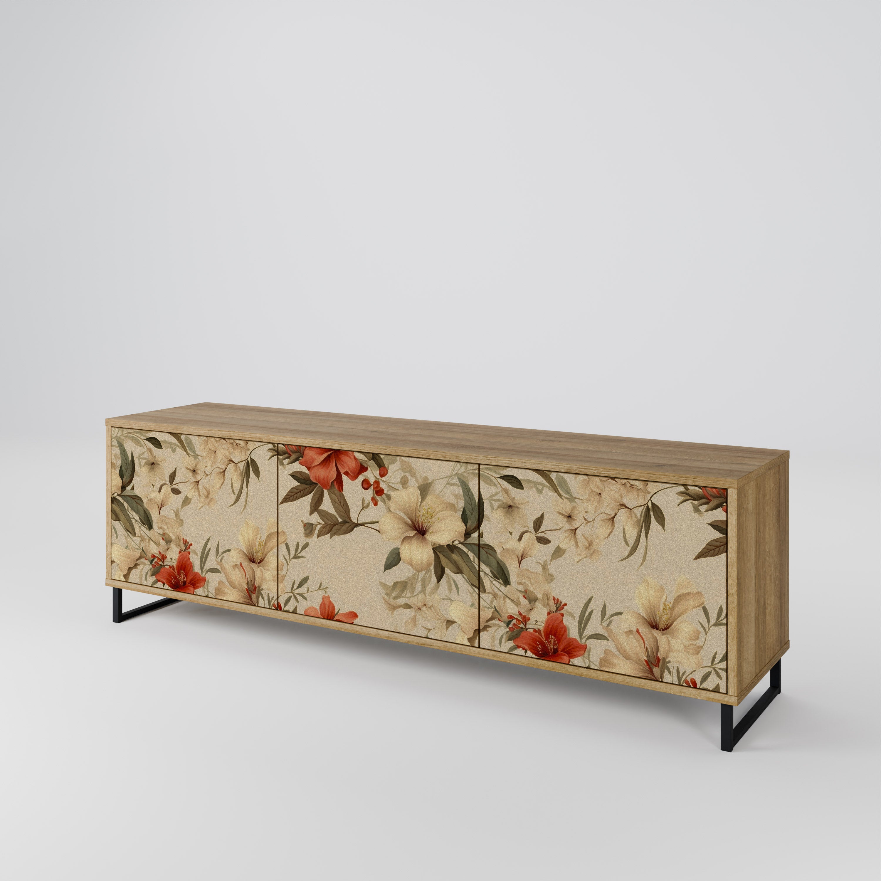 BLOOMING HARMONY Móvel de TV de 3 Portas