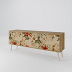 BLOOMING HARMONY Móvel de TV com 3 Portas em Efeito Carvalho