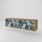 POPINJAY LOOK Móvel de TV com 3 Portas em Efeito Carvalho