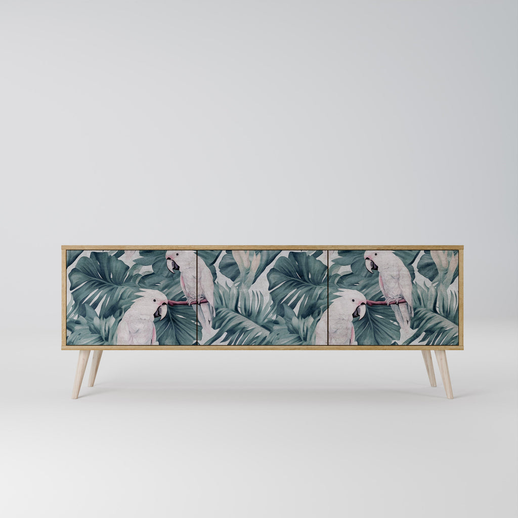 POPINJAY LOOK Móvel de TV com 3 Portas em Efeito Carvalho