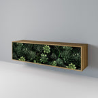 SUCCULENT JUNGLE 3-Door TV Stand in Oak Effect