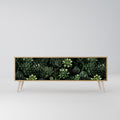 SUCCULENT JUNGLE 3-Door TV Stand in Oak Effect