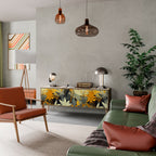 SUNKISSED LILY Móvel de TV com 3 Portas em Efeito Carvalho