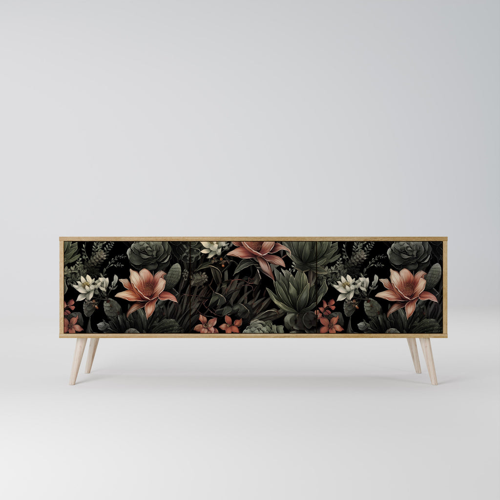 SECRET VERDURE 3-Door TV Stand in Oak Effect