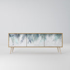 PALM VEIL Móvel de TV com 3 Portas em Efeito Carvalho