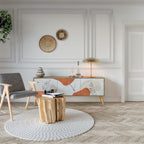 TRANQUIL TWIG Móvel de TV com 3 Portas em Efeito Carvalho